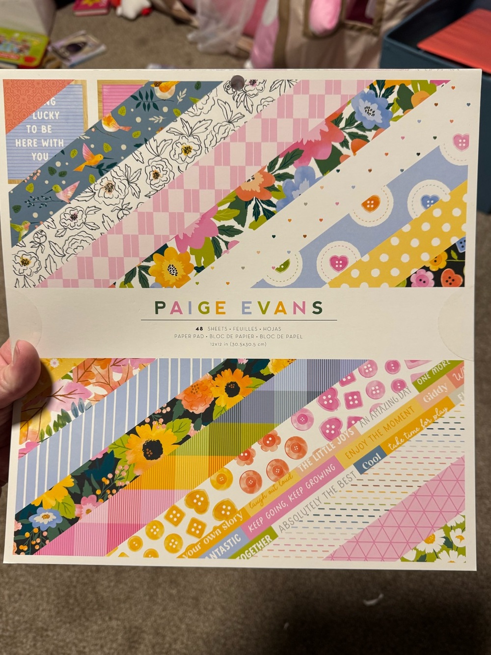 Paige Evan’s scrapbook paper pad